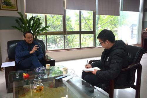 陈志豪总裁接受《化妆品报》专访